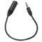 3.5mm Male to 3.5mm Female 4 Pole Adapter Converter Audio Cable Black X2B3
