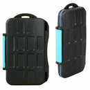 Case Cover Box for Memory Card Waterproof CF has 4 or 8 SD Black 13x8x1.8cm D6P9