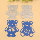 2pcs Lively Bear Designs Metal Cutting Dies Stencils for Scrapbooking Album Card