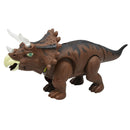 Laying Egg Dinosaur, Walking & Roaring Triceratop Battery Powered Animal with