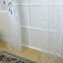 Voile Curtain Panel Door Window Screen Room Drapes Valance 100*200cm White