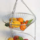 Storage Flower Holder Modern Hanging Wire Home Tier Candy Kitchen Fruit Basket