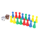Folding Flying Chess Set Pieces And Dice for Match Fun - 2 ~ 4 Players