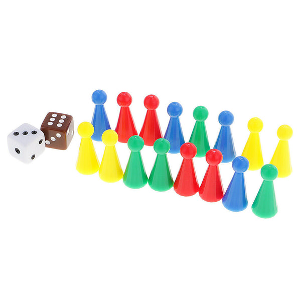 Folding Flying Chess Set Pieces And Dice for Match Fun - 2 ~ 4 Players