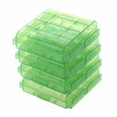 Pack of 4 PCS AA / AAA Battery Storage Hard Case Box-Green C1G8