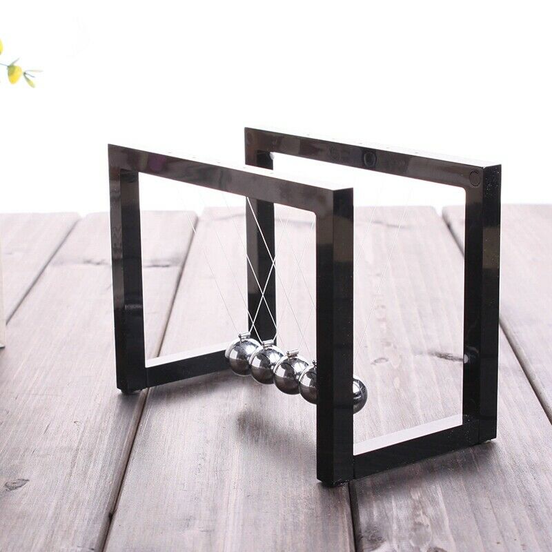 Newton Balls Cradle Balance Ball Newtons Pendulum Ornaments Home Decoration W3E4