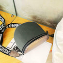 Fashion Crossbody Bag Women Leather Shoulder Messenger Saddle Bags (Grey)