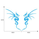 1 Pair Car Hood Stickers Dragon Totem Vinyl Decals Graphics Auto Styling