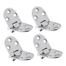 4pcs Polished 316 Stainless Steel Marine Boat Flush Strap Hinge Door Hinge