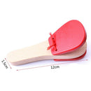 Children's Wooden Percussion Instrument Castanet Clapper Creative Long Hand T4N4