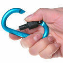 5pcs Aluminum Carabiner D-Ring Key Chain Clip Hook Keychain Keyring (Random Z7M5