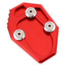 Red Side Stand Enlarge Kickstand Extension Pad For YAMAHA MT-07 14-15