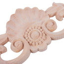 1X Rubber Wood Oak Carved Corner Onlay Applique Furniture Drawer Door Home  G9F8