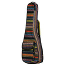Strip Design Soft Case Ukulele Bag 23inch w/ Strap Outer Pocket for Musical