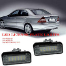 2pcs LED License Plate Lights for W211 W203 5D W219 R171 Number Plate Lamps