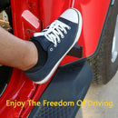 2 x Front Foot Pegs Solid Oxidized Iron Black Coated Foot Rest Grille Kick