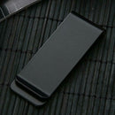 Metal Stainless Steel Money Clip Holder Folder Collar Clip (Black)