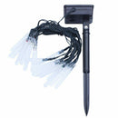 Waterproof 4.8M 20 LEDs Light Garland Stalactite Ice Winter Energy Solar fo I6Y2