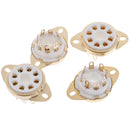 4Pcs 8 pin ceramic socket tube top vacuum octal value for KT88 6550 EL34 6 FT