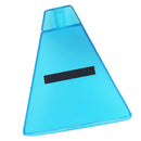 Portable Triangle Water Coffee Tea Bottle Home Outdoor School Office Blue