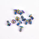 12pcs M5x10mm Disk Brake Rotor Bolts Titanium Bike Brakes Disc Rotor ScrewB Gw