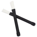 2 Pcs White Nylon Drum Sticks Brushes Drumsticks Rubber Handles Rock Jazz