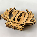 Antlers Shape 1-20 Numbers Signs Wedding Table Number Wooden Table Number R H7N4