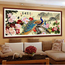 5D DIY Diamond Embroidery Painting Cross Stitch Flower Peacock Home Decor