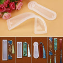 3 Pcs Diy Bookmark Mould Making Epoxy Jewelry Diy Craft Silicone Transparen
