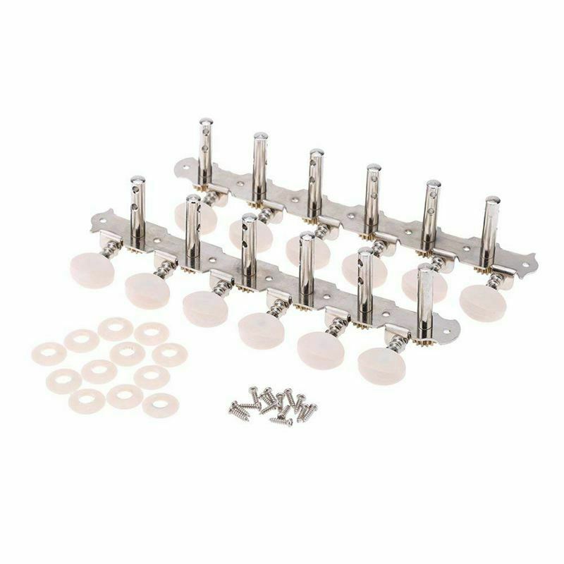 6R6L 12 String Acoustic Guitar Tuning Key Peg Tuner Machine Head String Tun