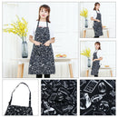 Tableware Style Unisex Solid Cooking Restaurant Bib Apron with Pocket