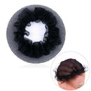2PCs Women Ballet Dance Skating Snoods Hair Net Bun Cover Black Nylon Material Z