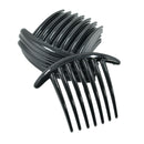 10 Pieces Plastic Side Hair Comb Pin Clip Accessories for Women Ladies Black
