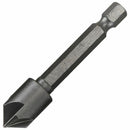 5pc Industrial 5 Flutes Countersink Drill Bit Set Wood 45 Steel Working Cha