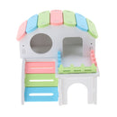 Colorful Hamster Hideout House, Gerbil Villa Living Hut Cabin Play Toys for