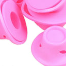 20PCS of pink magic hair reel no clip no hot silicone hair curlers E3M9