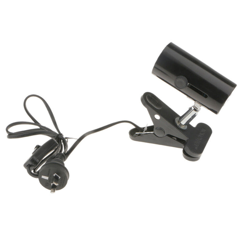 2pc Reptile Lamp Holder Ceramic Bulb UVB Basking Light Holder AU Plug