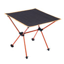 Aluminium Alloy Camping Foldable Table Tavel Picnic Portable Desk Orange