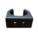 C-Shape Ladder Stowing Storage Clips Clamps for Boat - 1-1/4 inch - Black