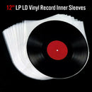 50Pcs Music Vinyl Record Antistatic Clear Plastic Cover Inner Sleeve 12''  SPQ