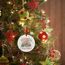 Christmas Tree Pendant Santa Claus Hanging Wooden Decor Ornaments (Style 3) A