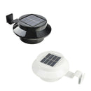 Solar Powered Yard Wall LED Light Fence Wall Lamp White Light White ABS Modern
