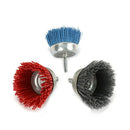 3Pcs 3 Inch 75Mm Dia Cup-Shaped Abrasive Nylon Wire Polishing Cleaning Brus