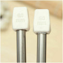 22Pcs 11Sizes Stainless Steel Single Pointed Crochet Knitting Needles 2-8mm