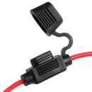 Mini In-Line Car Blade Fuse Holder 0.5ft 18AWG Wire with Waterproof Cover