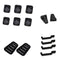 1/10 RC Crawlers Door Hinges & Handles for  -4 Intake Grille Cover