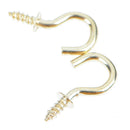 20Pcs 1/2 Inches brass plated cup hooks coat peg hanger high quality