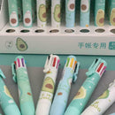 Cute Avocado 0.7mm Gel Ink Pen 8 in 1 Colored Ballpoint New Office Supply P E1B0