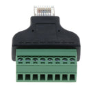 52mm/2.04inches Male 8-Position-8-Contact Ethernet to 8-Pin Block Terminal