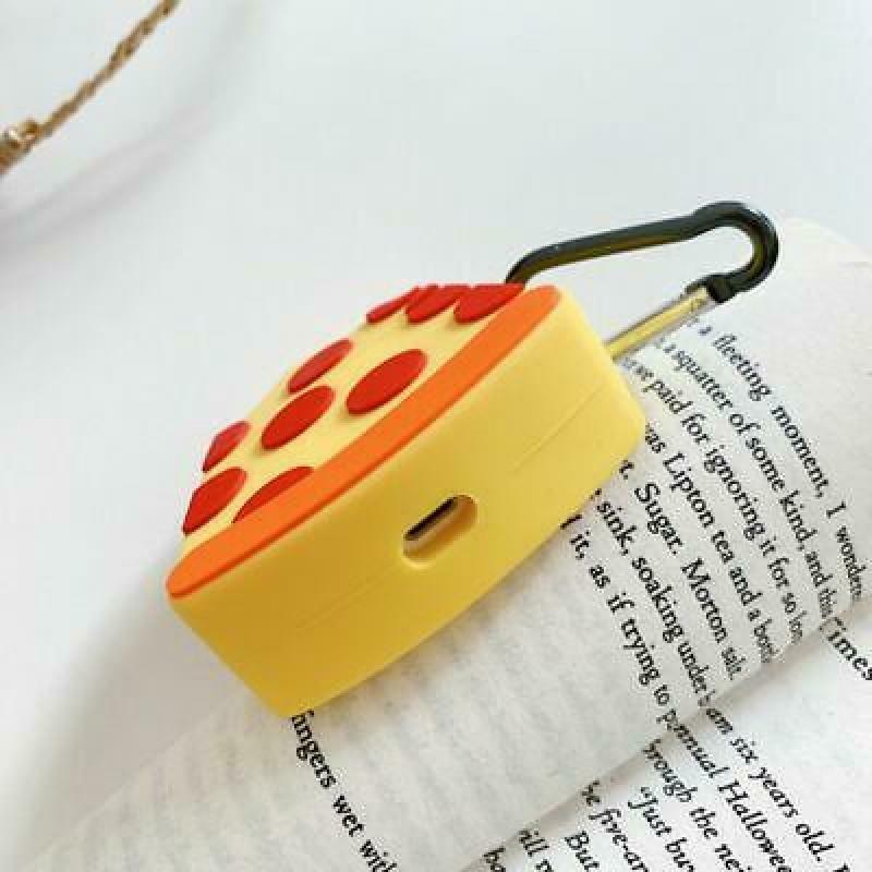 Unique Pizza Pattern Protective Case Shockproof Silicone Cover for Airpods 1/2